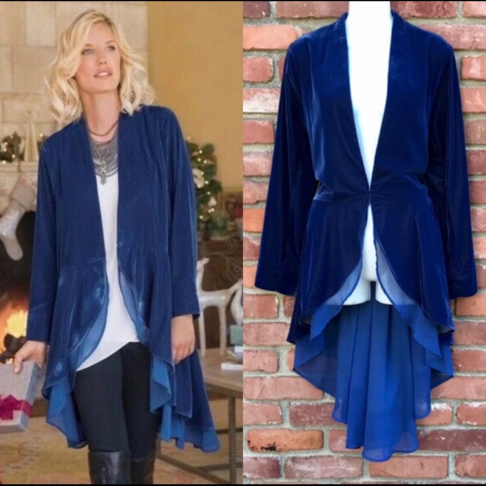 Gorgeous soft surroundings velvet cardigan